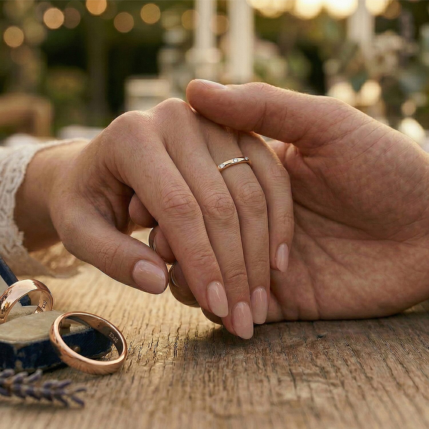 Diamond Band Ring in Sterling Silver