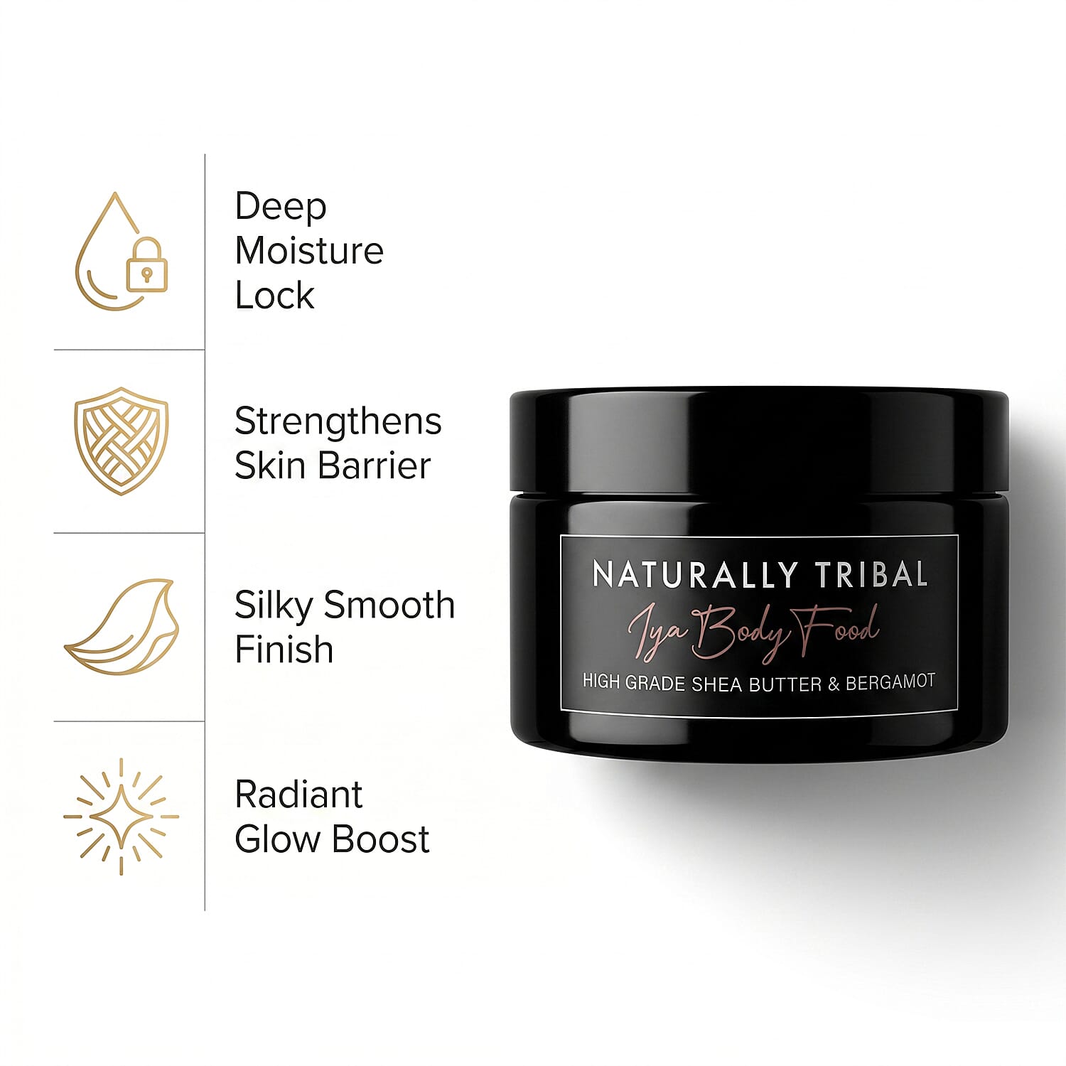 Naturally Tribal- IYA Women Body Food - High Grade Shea Butter and Bergamot - 250g