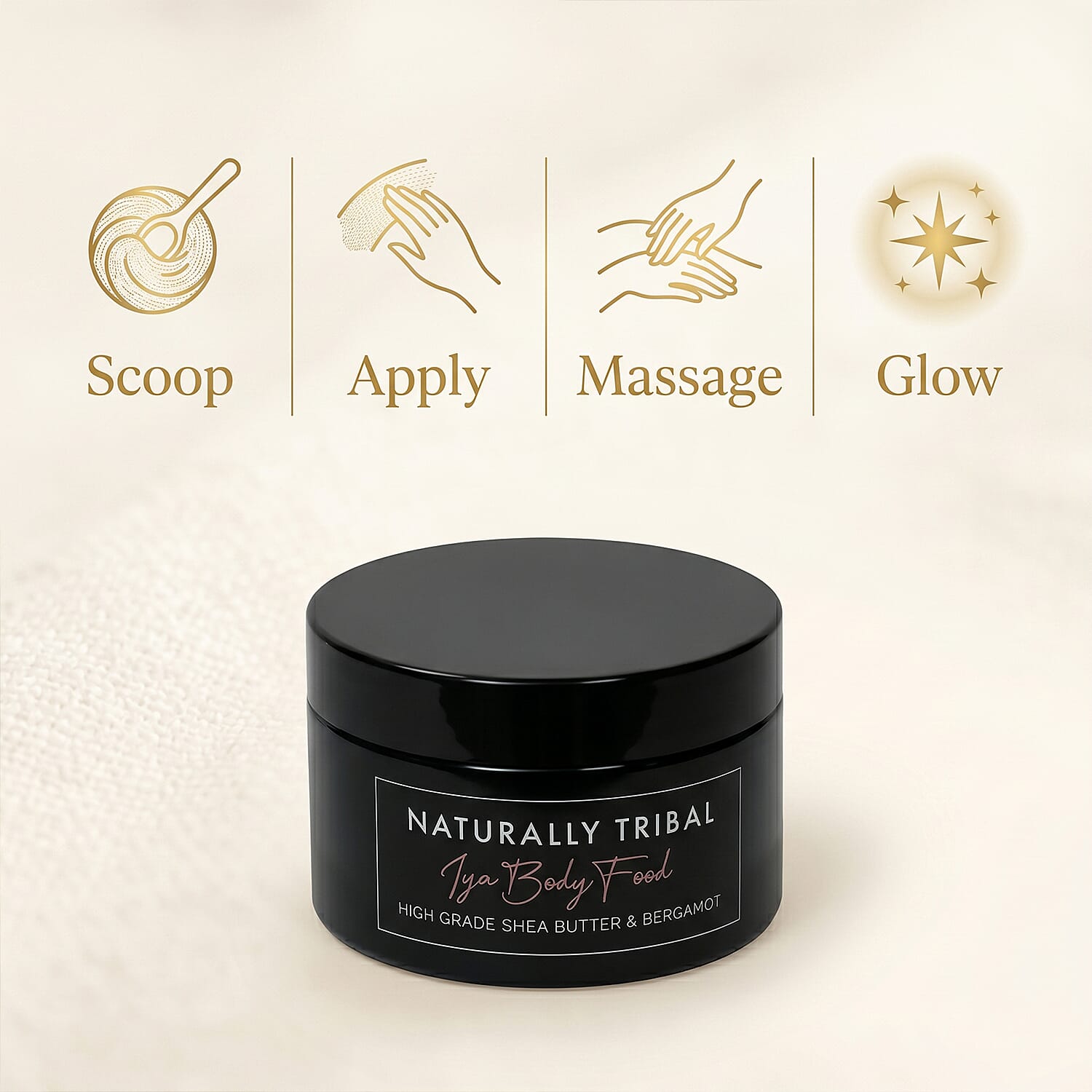 Naturally Tribal- IYA Women Body Food - High Grade Shea Butter and Bergamot - 250g