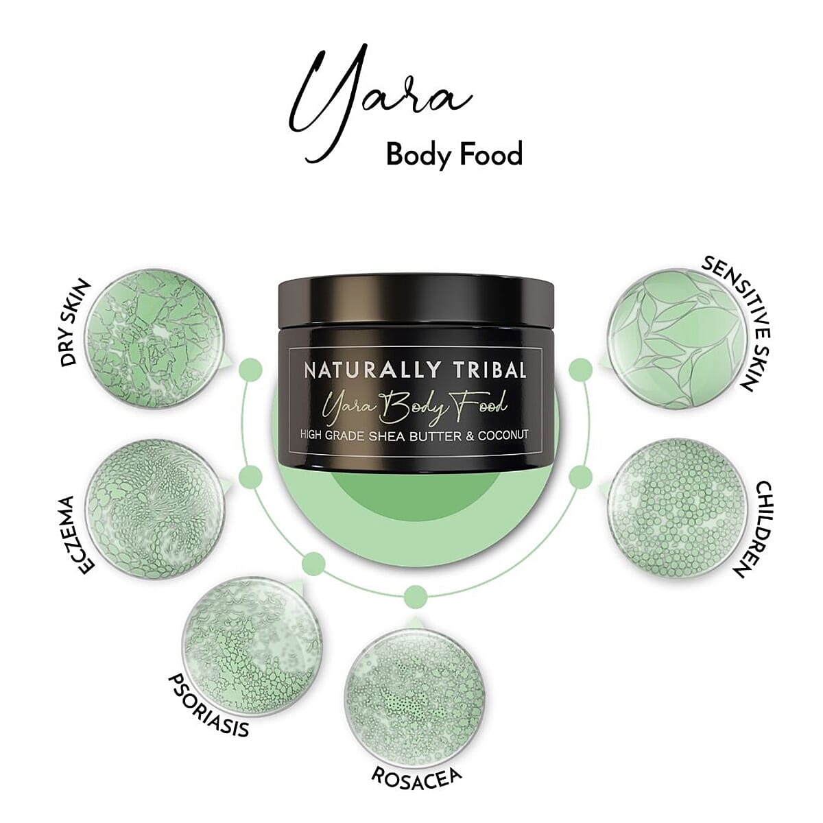 Naturally Tiwa- Yara Kids Body Food - High Grade Shea Butter and Coconut - 250ml