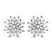 0.33 Ct. Snowflake Diamond Stud Earrings in 18K Vermeil Yellow Gold Plated Sterling Silver