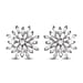 0.33 Ct. Snowflake Diamond Stud Earrings in 18K Vermeil Yellow Gold Plated Sterling Silver