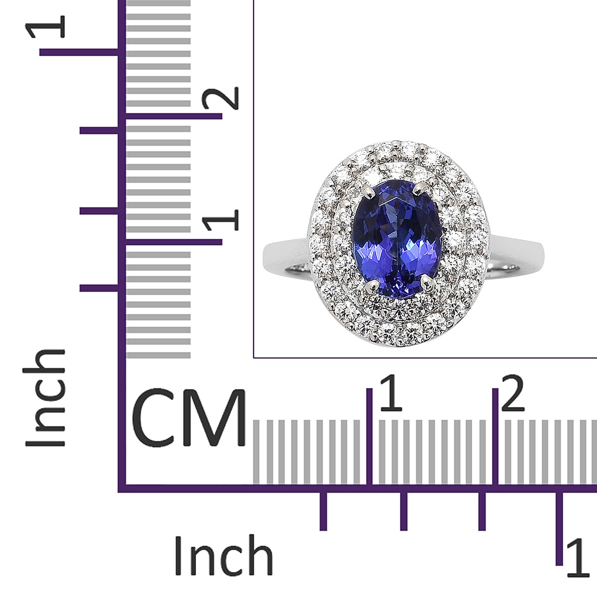 Diamond (Rnd) Bracelet (Size 7.5) in Platinum Overlay Sterling Silver 0.50 Ct, Silver wt. 11.22 Gms