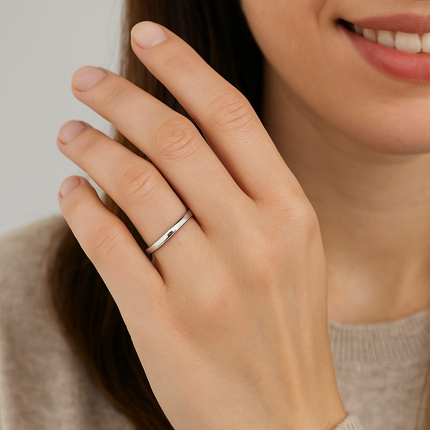 Limited Stock One Time Deal - 950 Platinum Fine Polished Band Ring