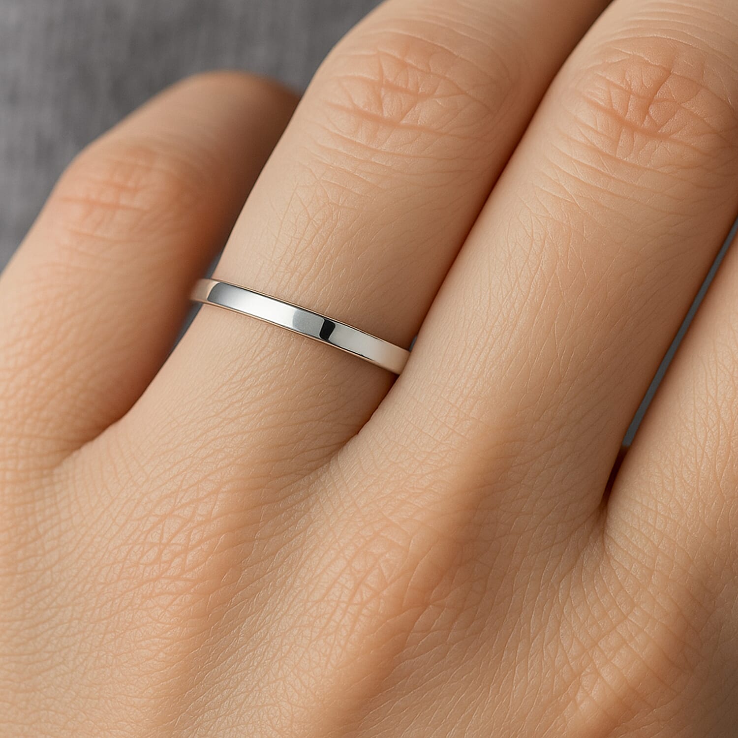 Limited Stock One Time Deal - 950 Platinum Fine Polished Band Ring