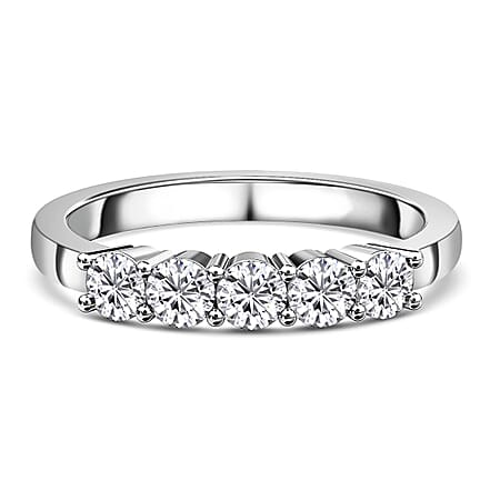 RHAPSODY 0.50 Ct Diamond Band Ring in 950 Platinum 4.03 Grams IGI Certified VS EF