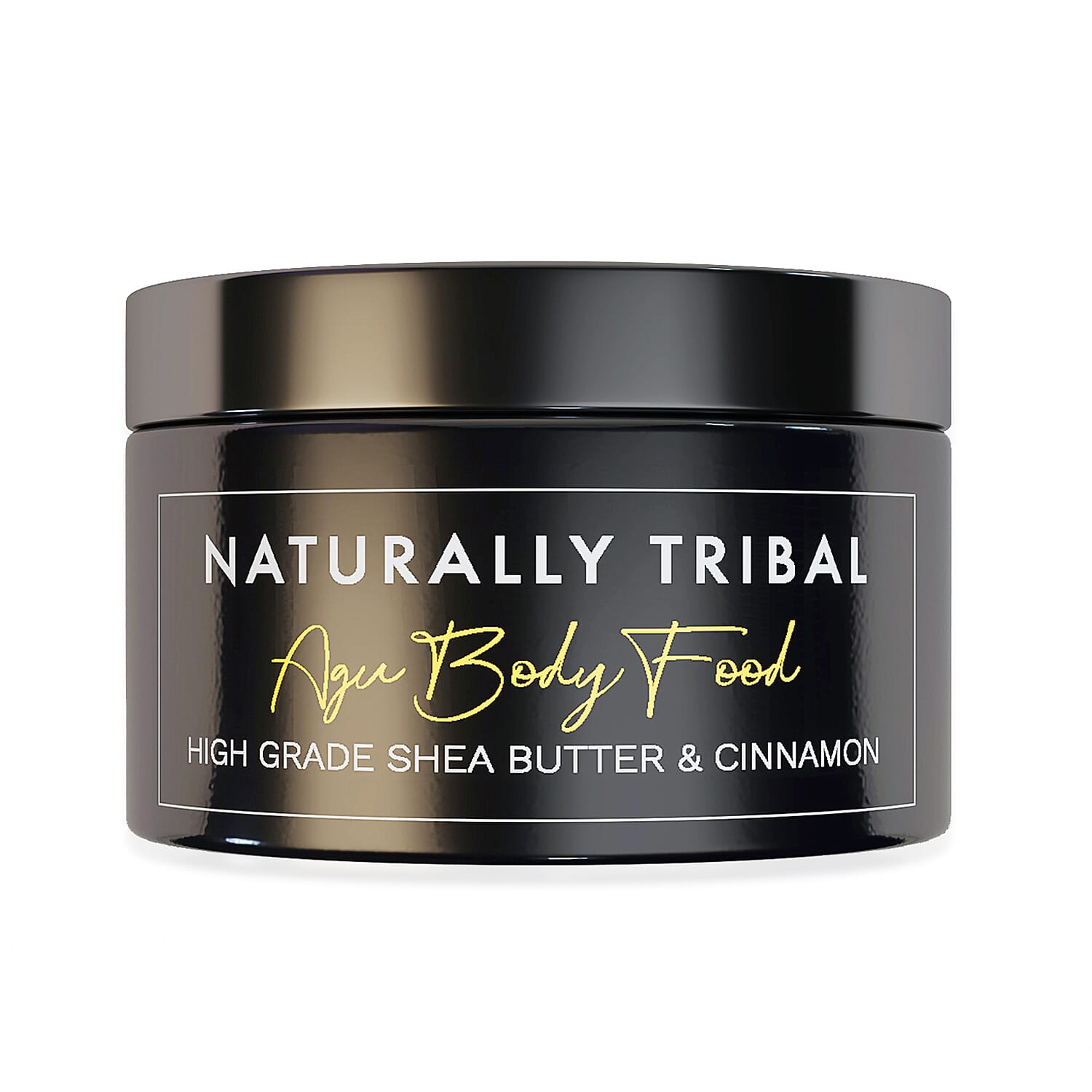 Naturally Tiwa- AGU Mens Body Food - High Grade Shea Butter and Cinnamon - 250ml
