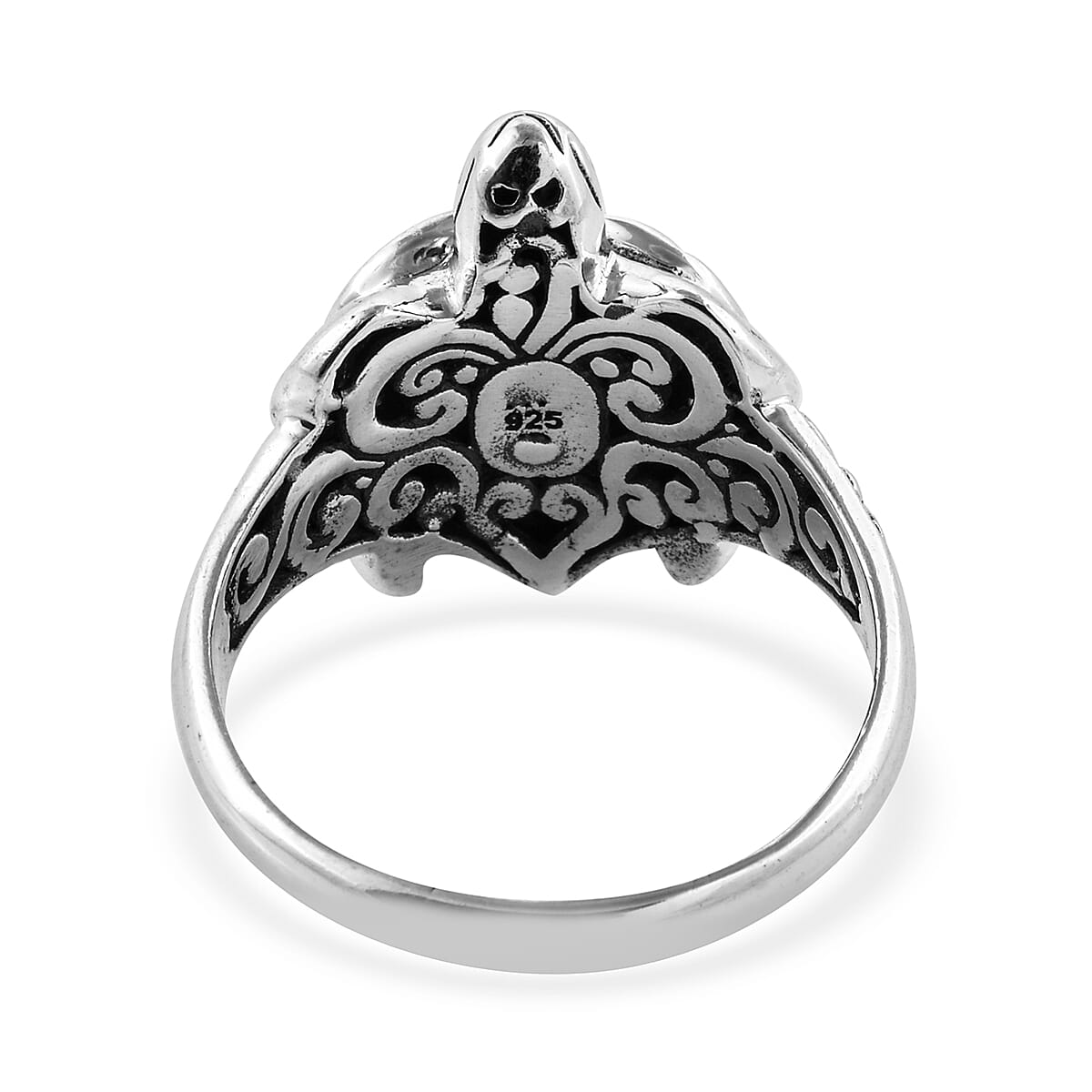 Royal Bali Collection Sterling Silver Turtle Ring, Silver wt 5.50 Gms.
