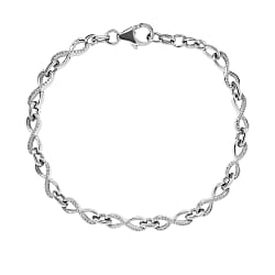 Infinity Knot Bracelet in Sterling Silver