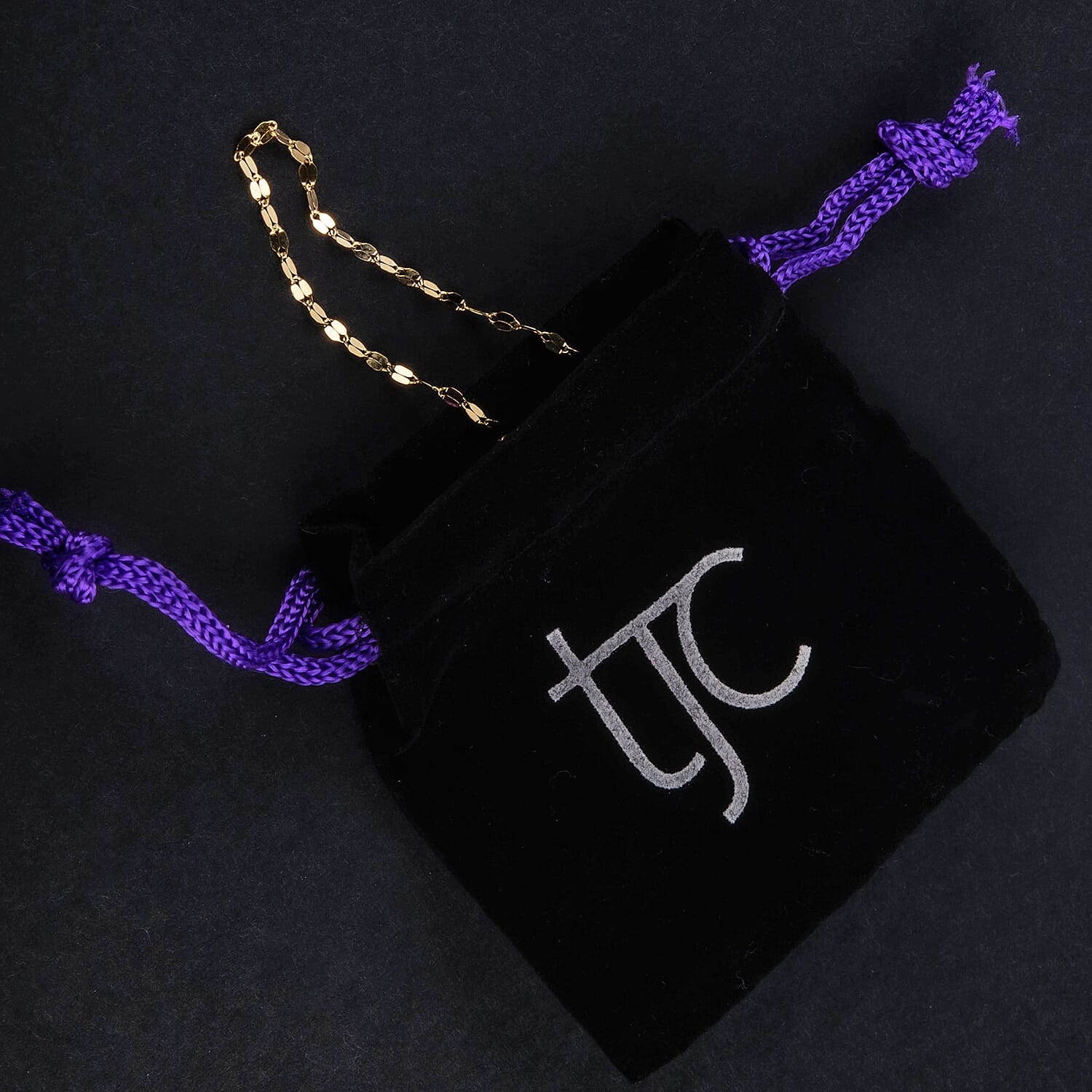 9K Yellow Gold Forzatina Chain Bracelet (Size 7.25) with Spring Ring Clasp