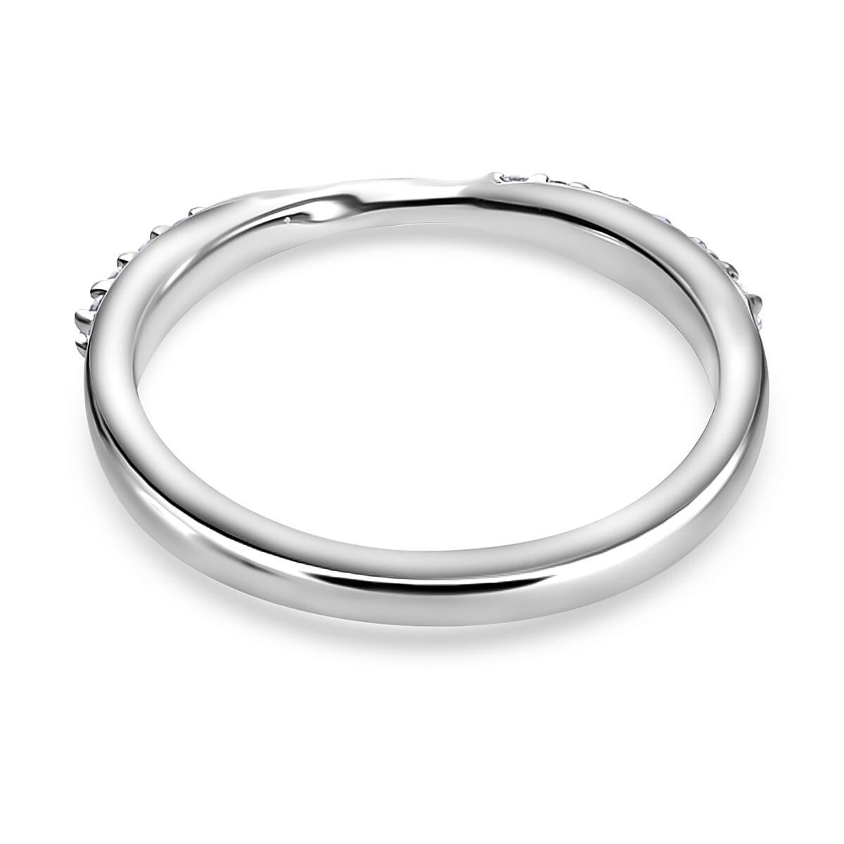 RHAPSODY 950 Platinum IGI Certified Diamond (VS-E-F) Band Ring 0.14 Ct.