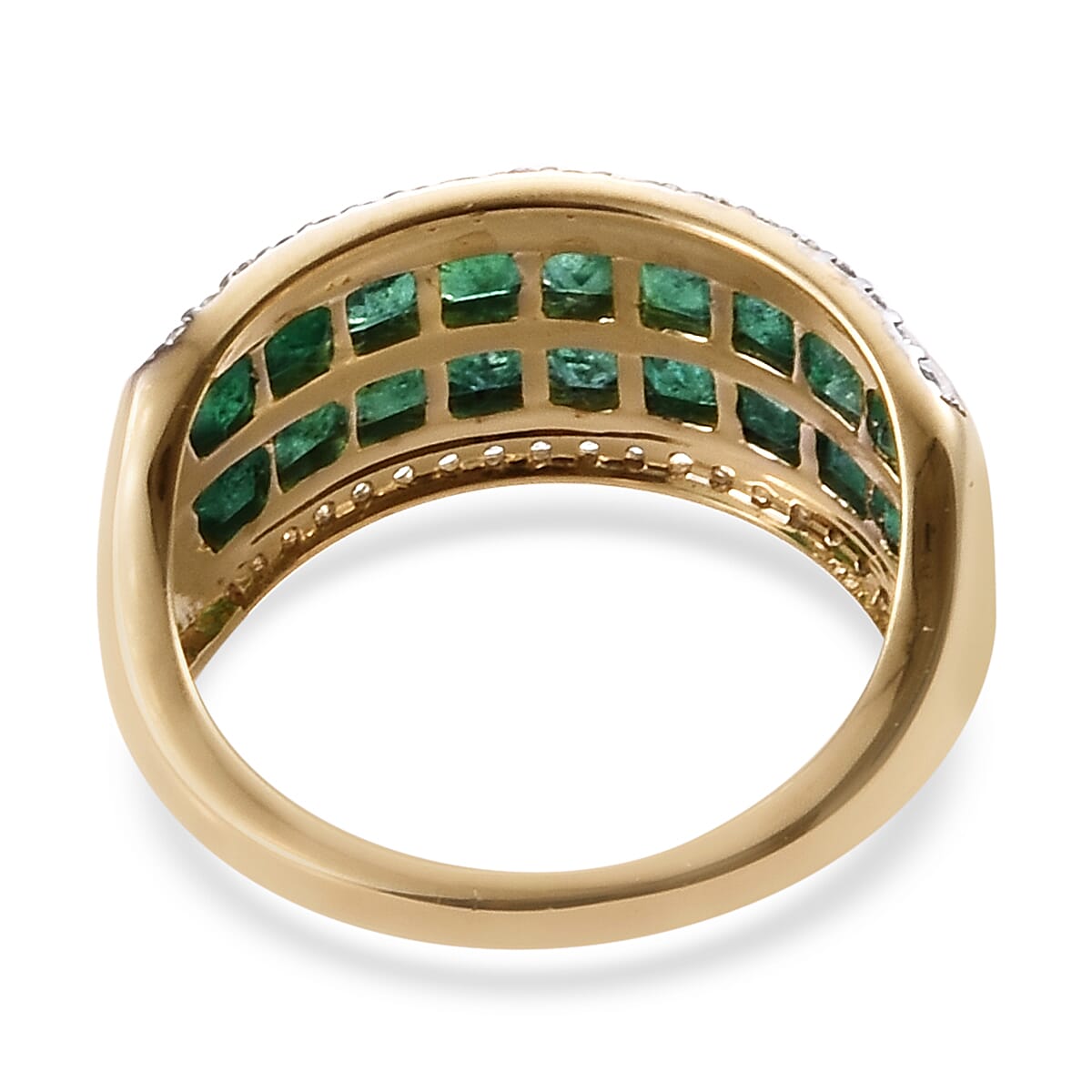 Close Out Deal- 14K Yellow Gold  Premium Santa Terezinha (Princess), Natural Cambodian Zircon Ring 2.00 Ct.