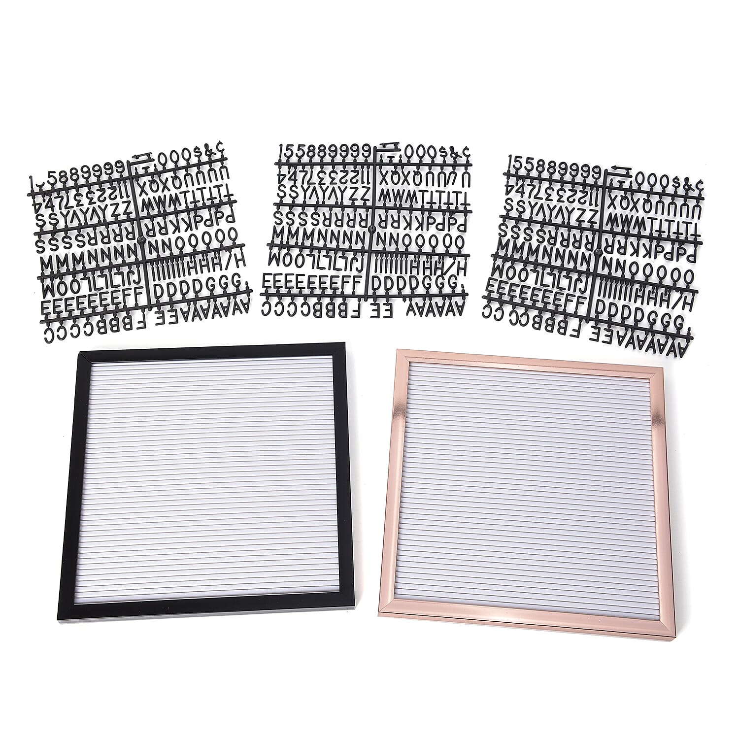 Set of 2  - Word Games or Message Boards (Size 30x30 Cm) with 405 Letters & Numbers