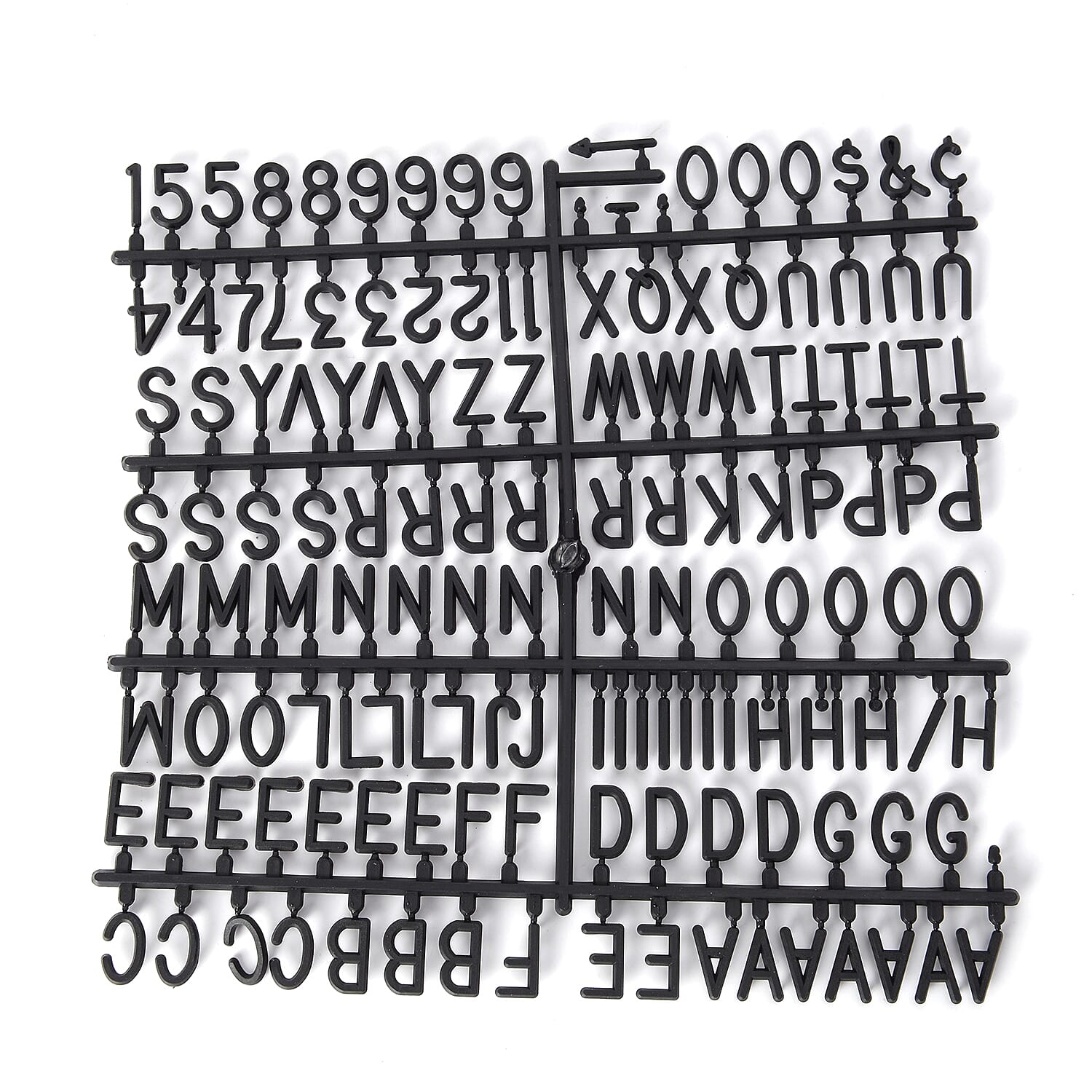 Set of 2  - Word Games or Message Boards (Size 30x30 Cm) with 405 Letters & Numbers