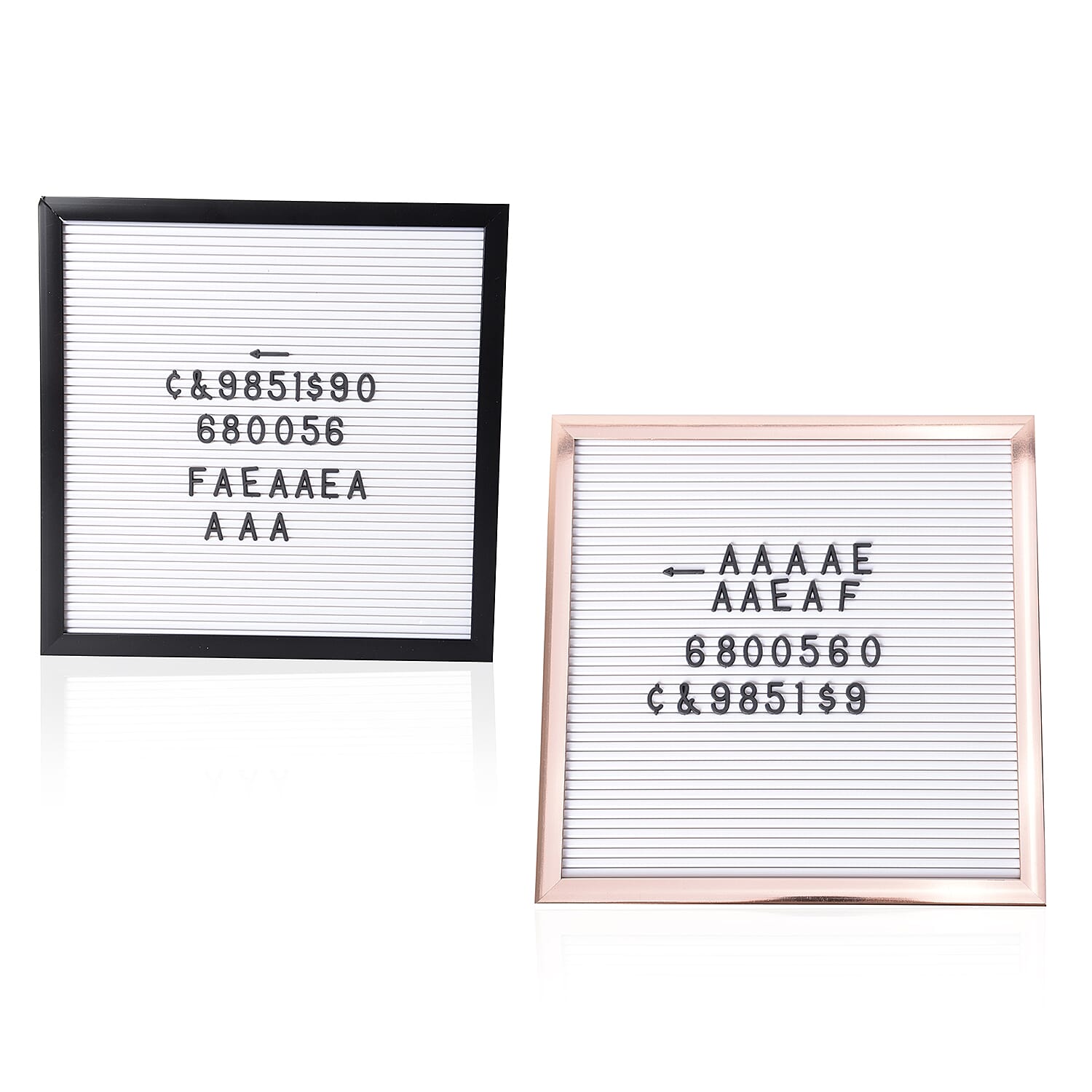 Set of 2  - Word Games or Message Boards (Size 30x30 Cm) with 405 Letters & Numbers