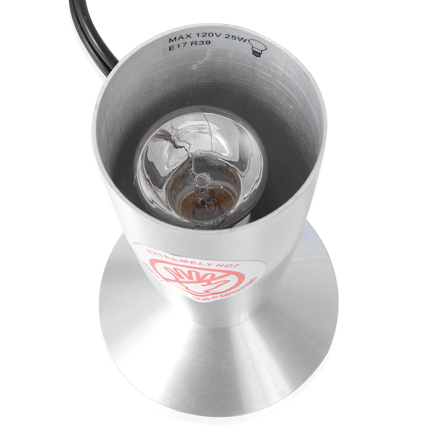 Home Decor - Rocket Shape Lava Motion Lamp  (Size 33.5 Cm) - Colour White Wax and Blue Water