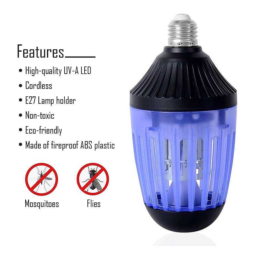 2in1 Phantom Bulb Zapper For Mosquito Fly Insect Killer and Regular White Light
