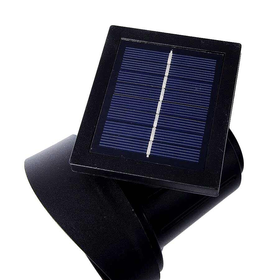 Set of 2 -  Solar Powered Waterproof Garden Light Powerful LED - WIDE COVERAGE (Size 42.5x13.4Cm)