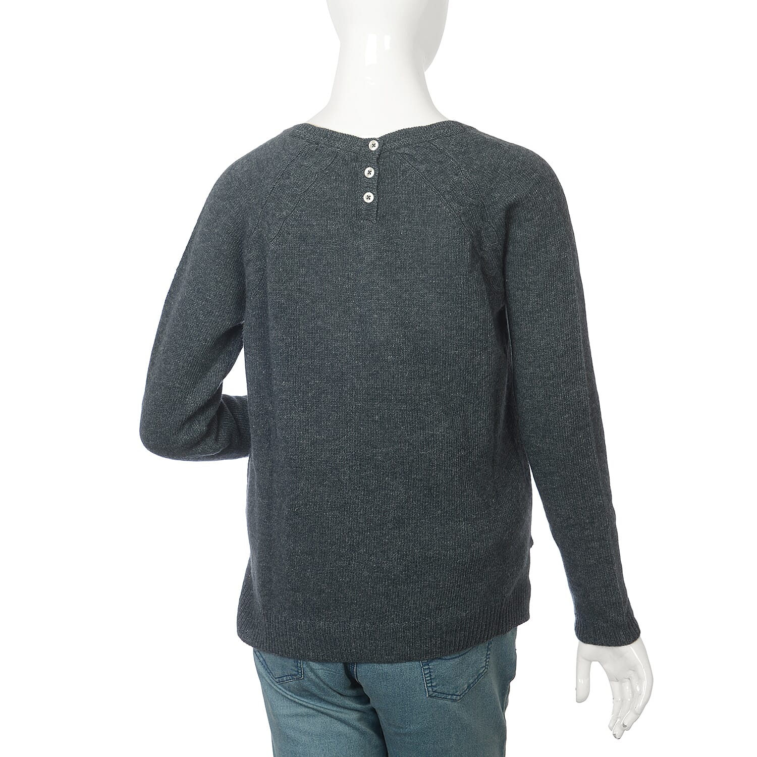 80% Wool Eclipse Melange Colour Top ((Size S, 52.3x63.5cm)