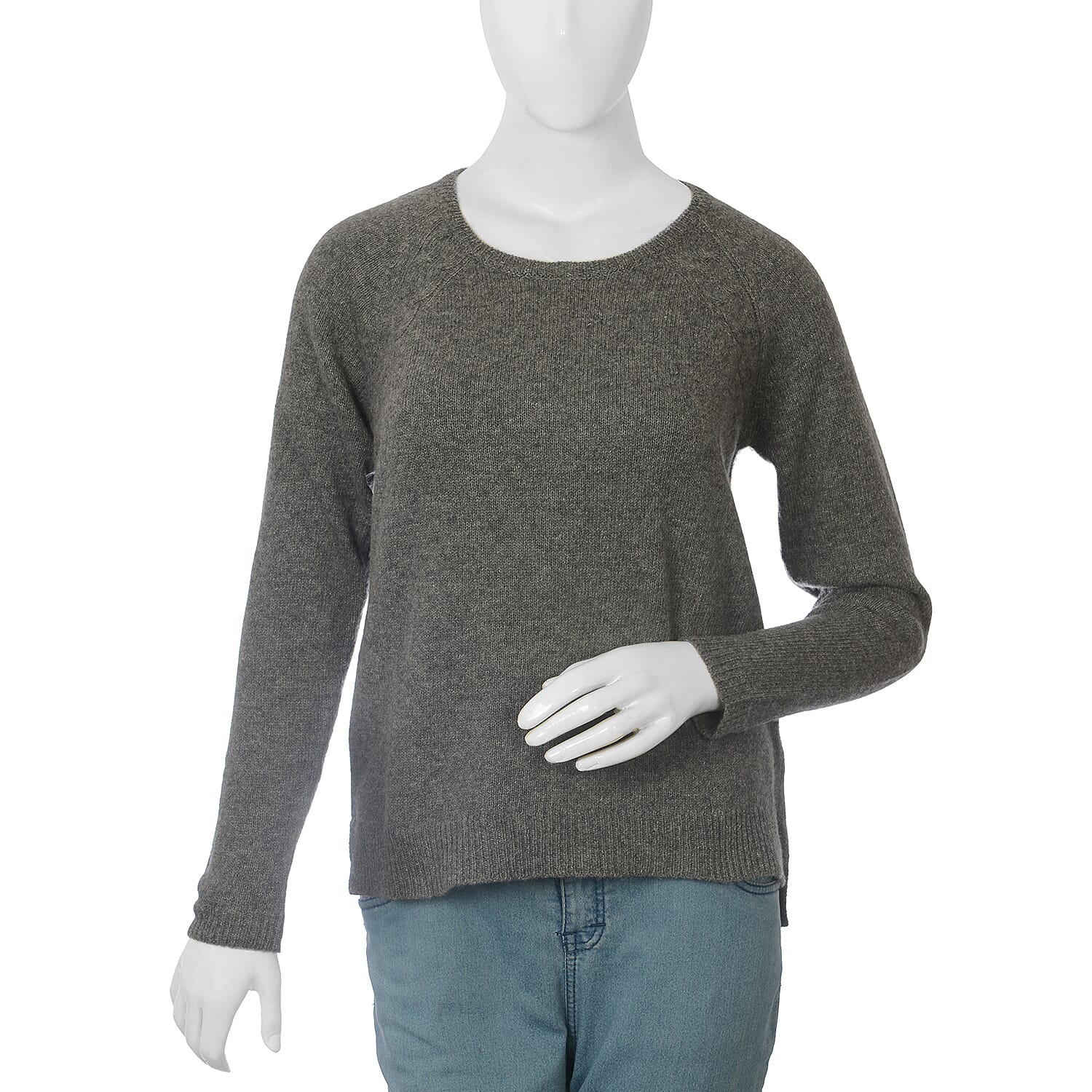 80% Wool Graphite Melange Colour Top (Size-24, 52.3x63.5cm)