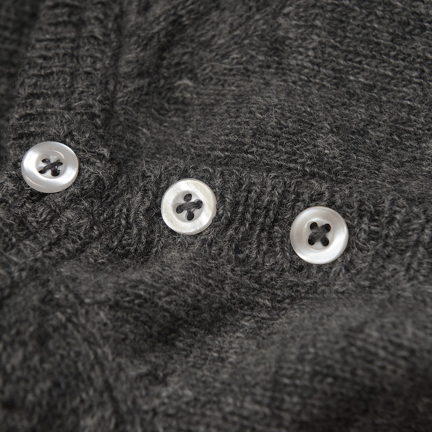 80% Wool Graphite Melange Colour Top (Size-24, 52.3x63.5cm)