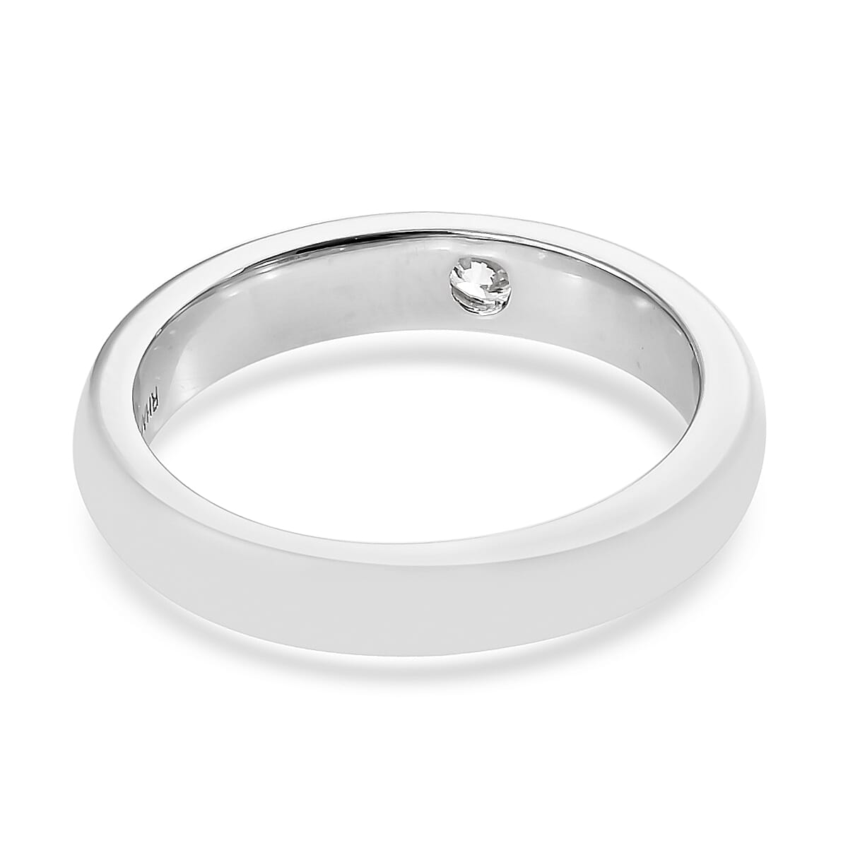 Signature Collection-RHAPSODY 950 Platinum IGI Certified (VVS/E-F) Diamond (Rnd) Solitaire Ring, Platinum wt 6.25 Gms.