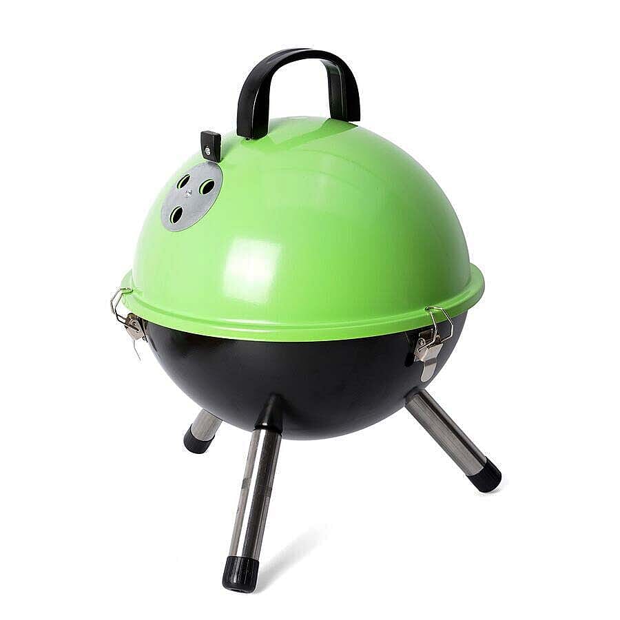 Portable Barbeque Grill (Size: D32xH42.5 Cm) - Green