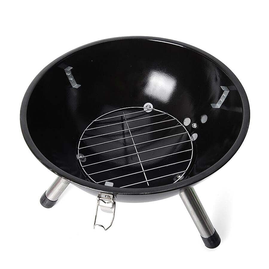 Portable Barbeque Grill (Size: D32xH42.5 Cm) - Green