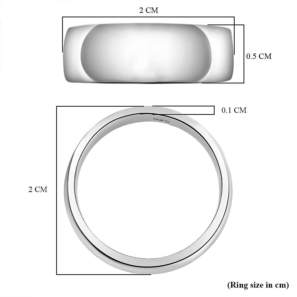 RHAPSODY The Eternity Collection - 950 Platinum Band Ring, Platinum Wt. 7.92 Gms.