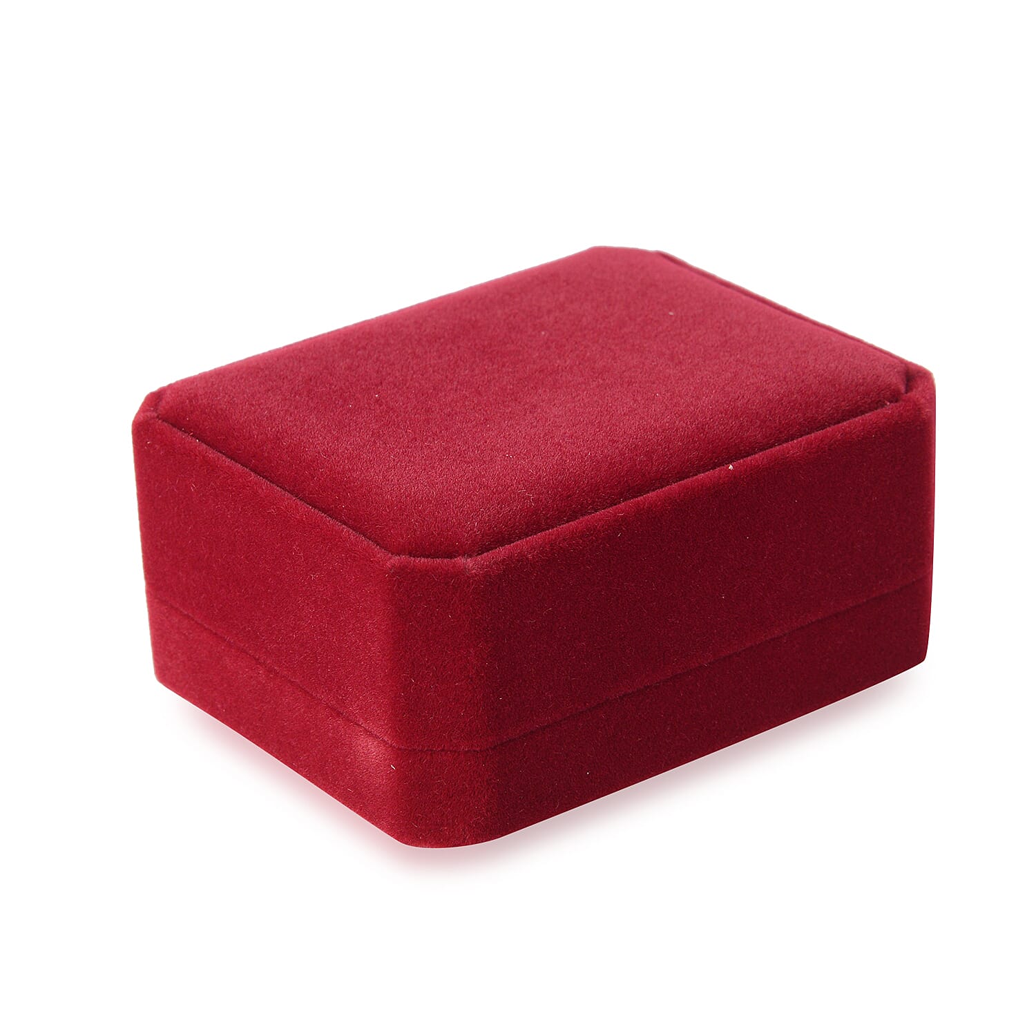 Set of 4 - Jewellery Boxes Ring Box (5.4x5x4.2 Cm), Pendant Box (Size 8.6x7x4 Cm), Bracelet (Size 9x9x4 Cm) and Long Chain Box (Size 21.8x5.6x3 Cm) - Wine Red