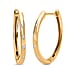 Diamond Hoop Earrings in Gold Plated Sterling Silver