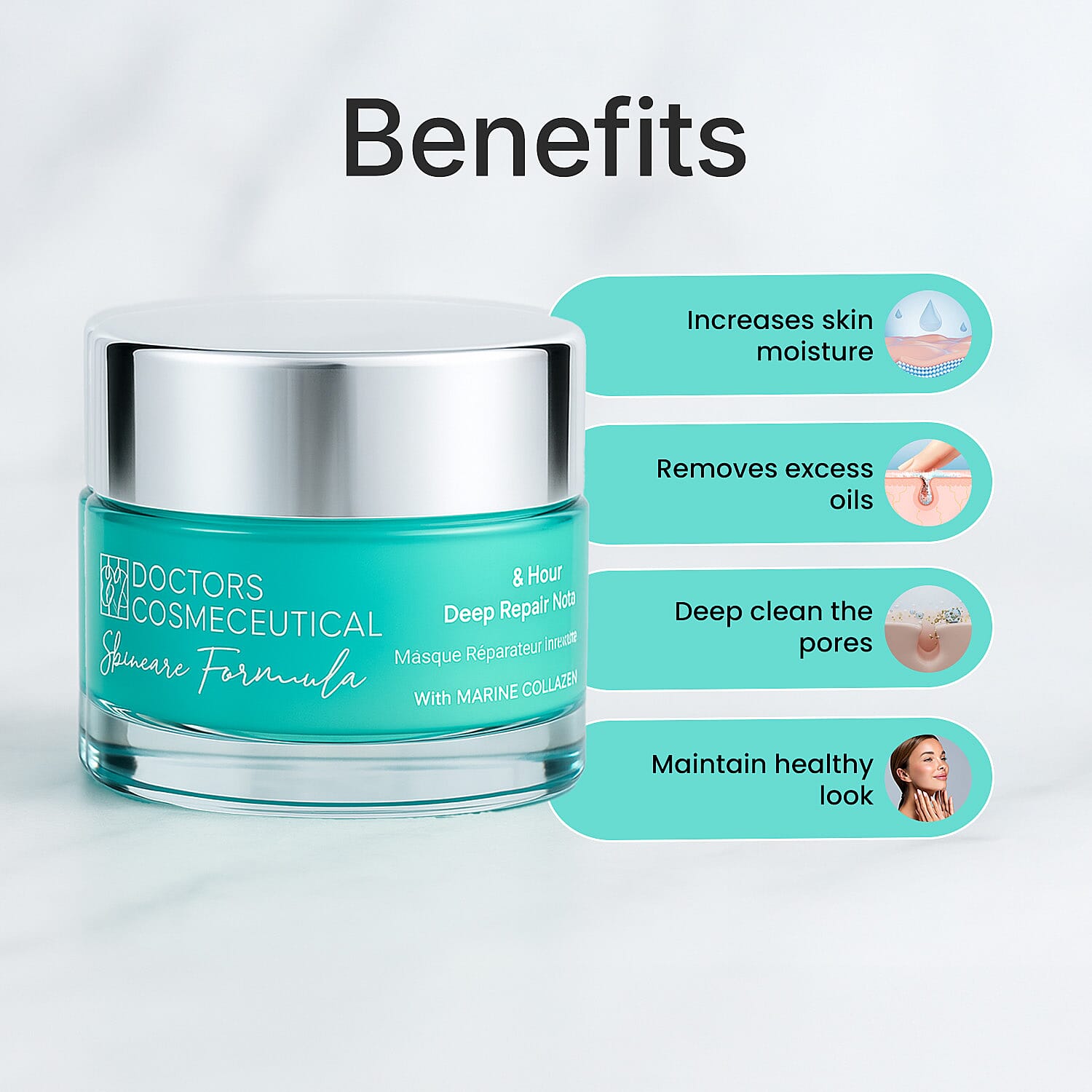 Doctors Formula- Marine Collagen 8 Hour Deep Repair Mask