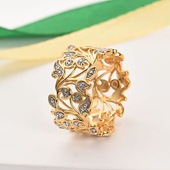 https://tjcuk.sirv.com/Products/33/0/3304305/Diamond-Leaf-Ring-in-14K-Gold-and-Platinum-Plated-Silver_3304305_1.jpg?w=342&h=342