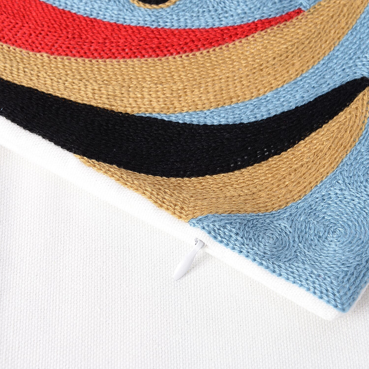 Limited Edition - 100% Cooton Pablo Picasso Full Embroidery Cushion Cover (Size 43x43 cm) - Brick &  Multi