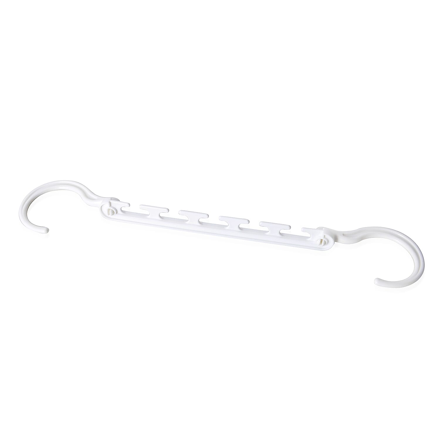 8 Piece Set - White Colour Wonder Hanger (Size 10.5x7.6 Cm)