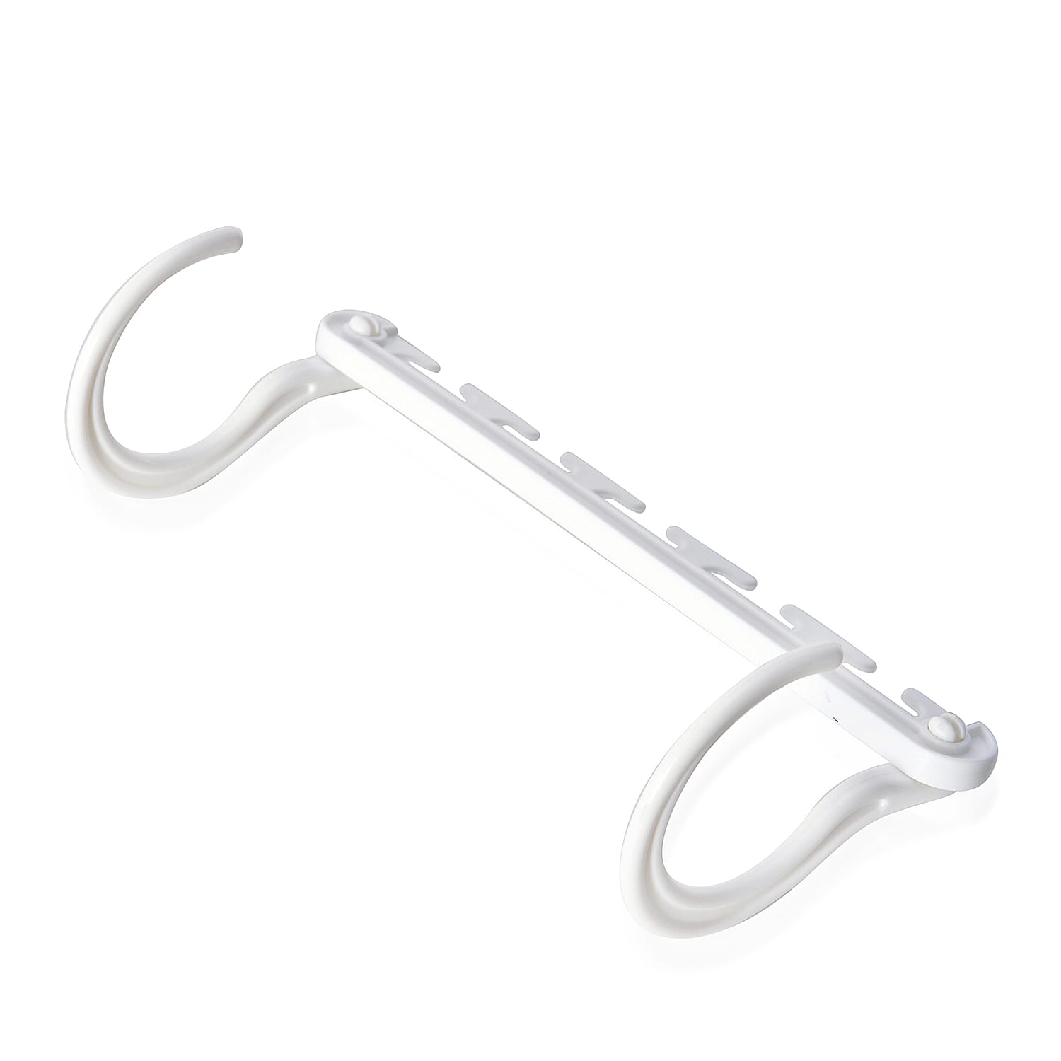 8 Piece Set - White Colour Wonder Hanger (Size 10.5x7.6 Cm)