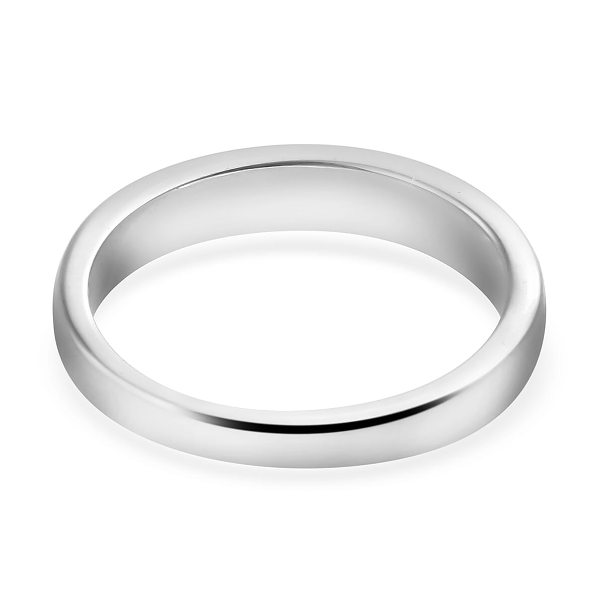 Set of 2 - Platinum Overlay Sterling Silver Ring, Silver wt 6.45 Gms