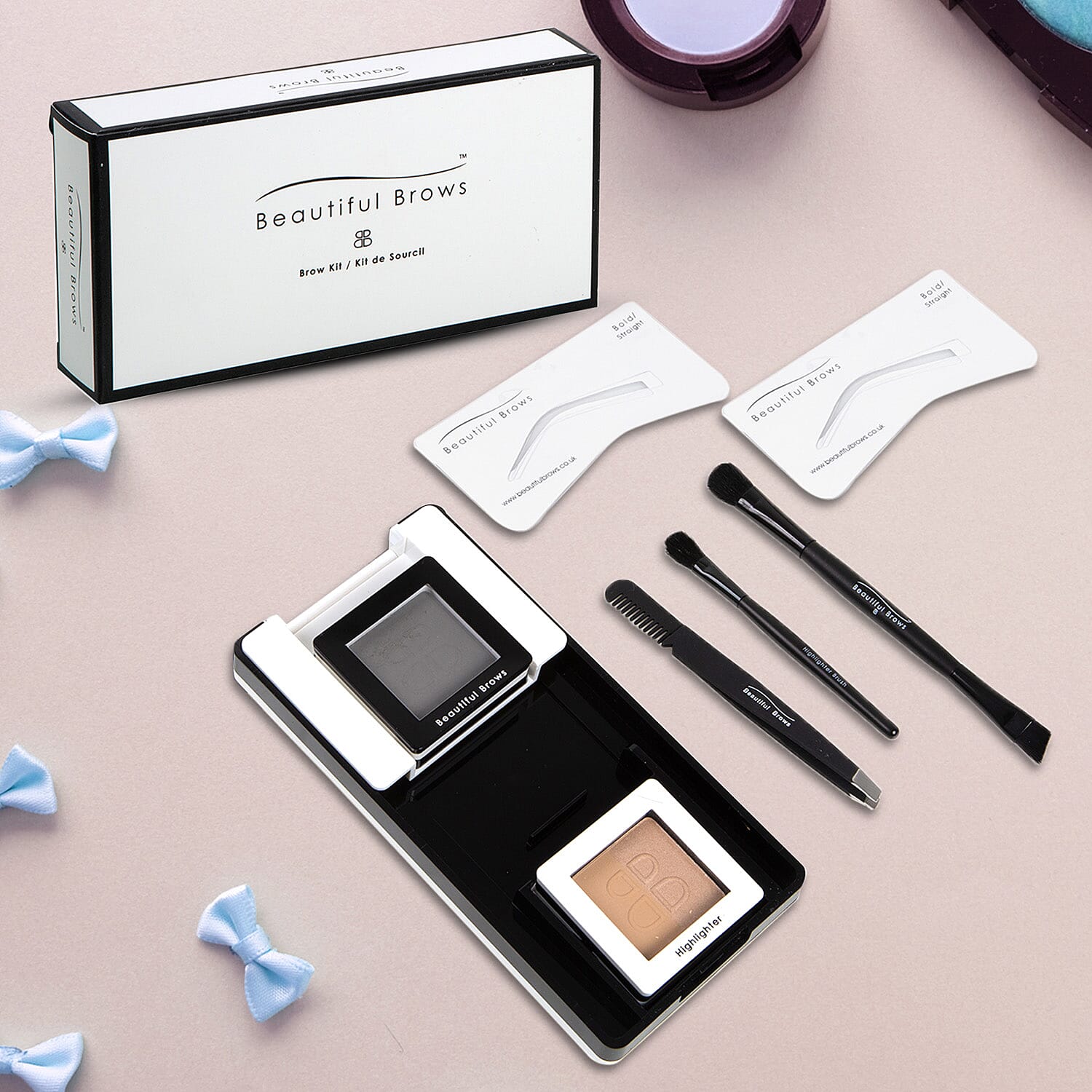 Beautiful Brows- Duo Brow Kit - Slate Grey (With free Brow Refill)