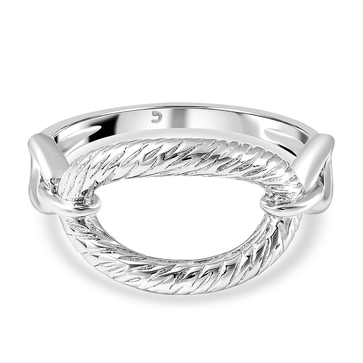 RACHEL GALLEY Ocean Collection- Rhodium Overlay Sterling Silver Ring