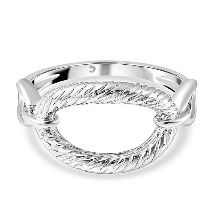 RACHEL GALLEY Ocean Collection- Rhodium Overlay Sterling Silver Ring