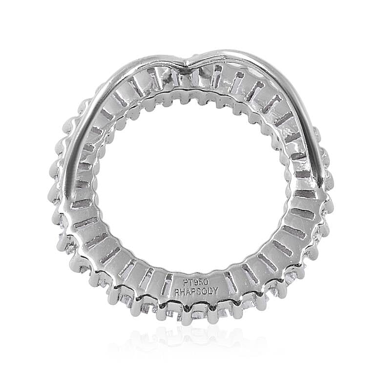 RHAPSODY 950 Platinum IGI Certified Diamond (VS/E-F) Circle of Life Pendant 0.500 Ct.