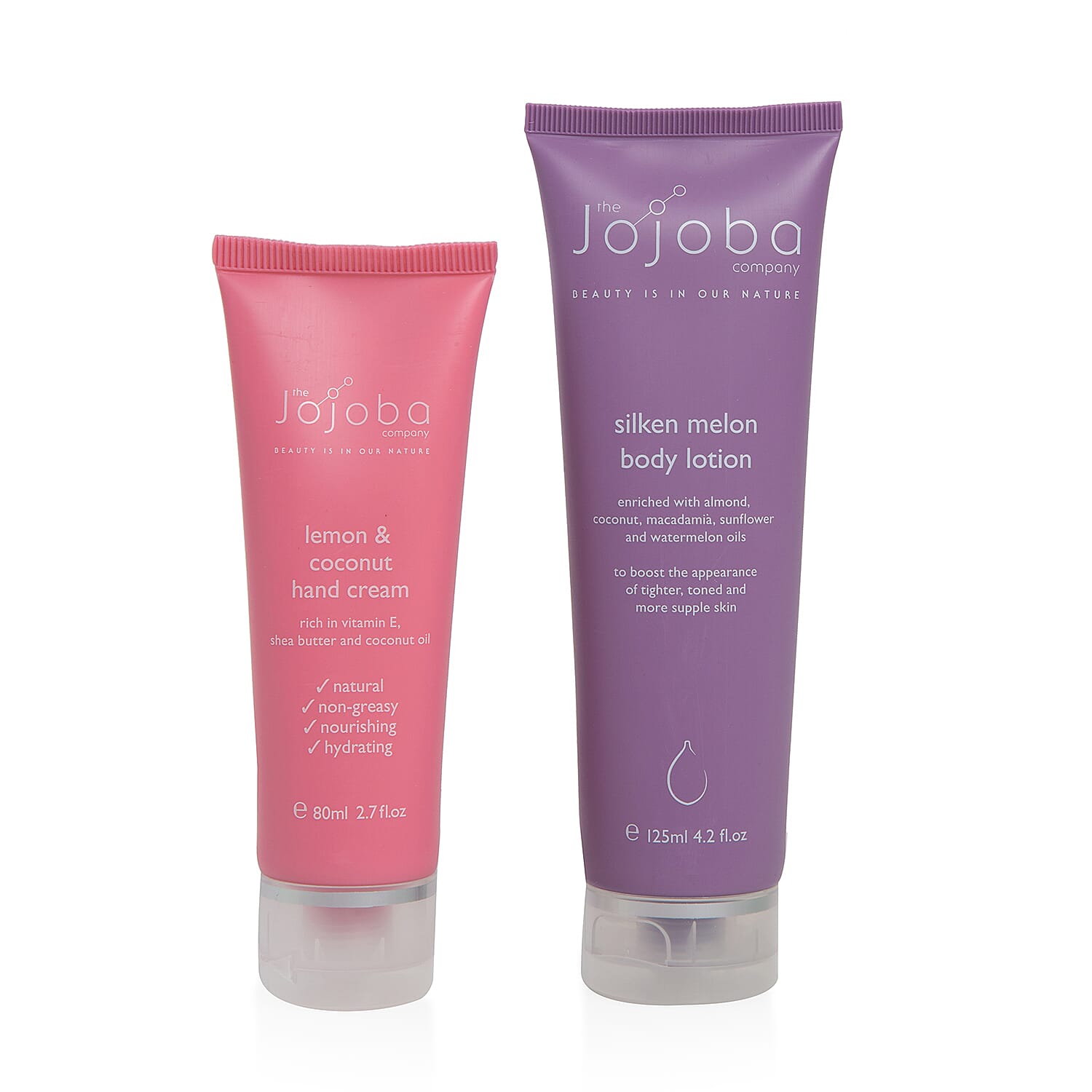 Jojoba: Lemon & Coconut Hand Cream - 80ml & Silken Melon Body Lotion - 125ml