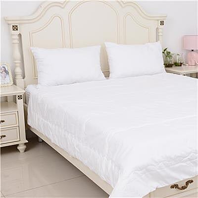 Premium Quality 100% Mulberry Silk Filled Cotton Duvet in King Size (220x225 cm) - White