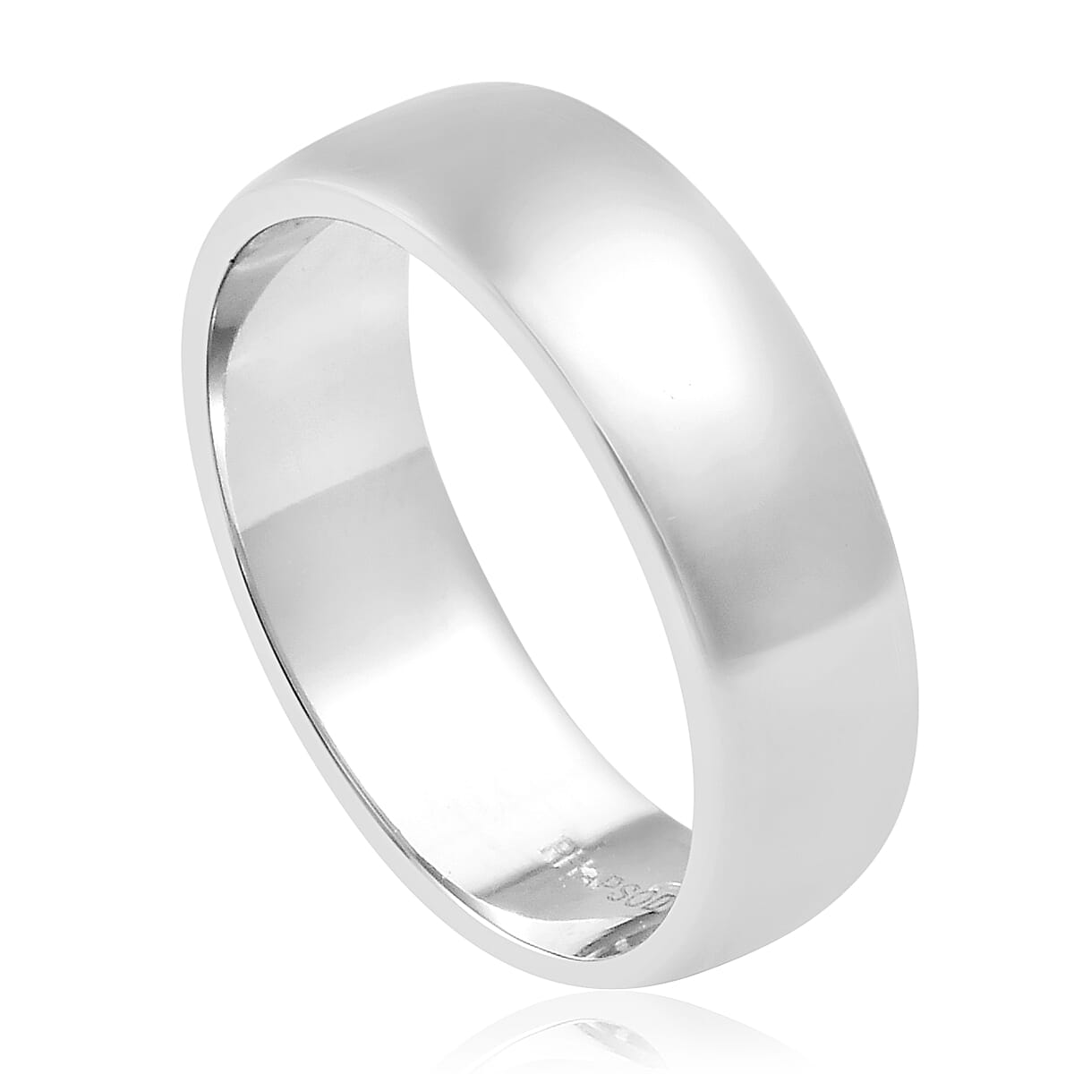 950 Platinum Band Ring, Platinum wt 7.02 Gms.