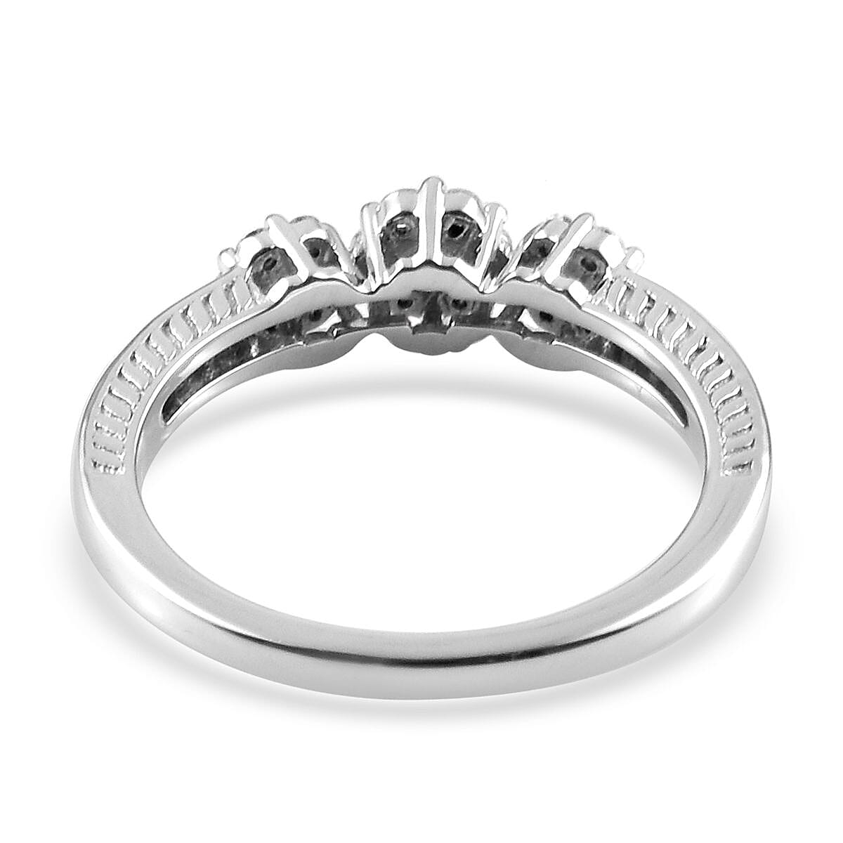 9K White Gold SGL Certified Diamond (Rnd) (I3/G-H) Ring 0.500 Ct.