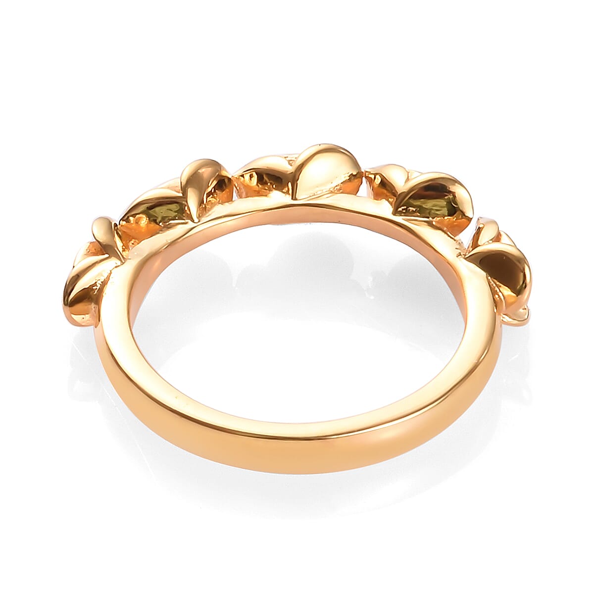 14K Gold Overlay Sterling Silver Rose Ring