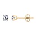 0.25 Carat Diamond Solitaire Stud Earrings in 9K Gold SGL Certified I3 GH