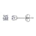 0.25 Ct Diamond Solitaire Stud Earrings in 9K White Gold SGL Certified I3 G H