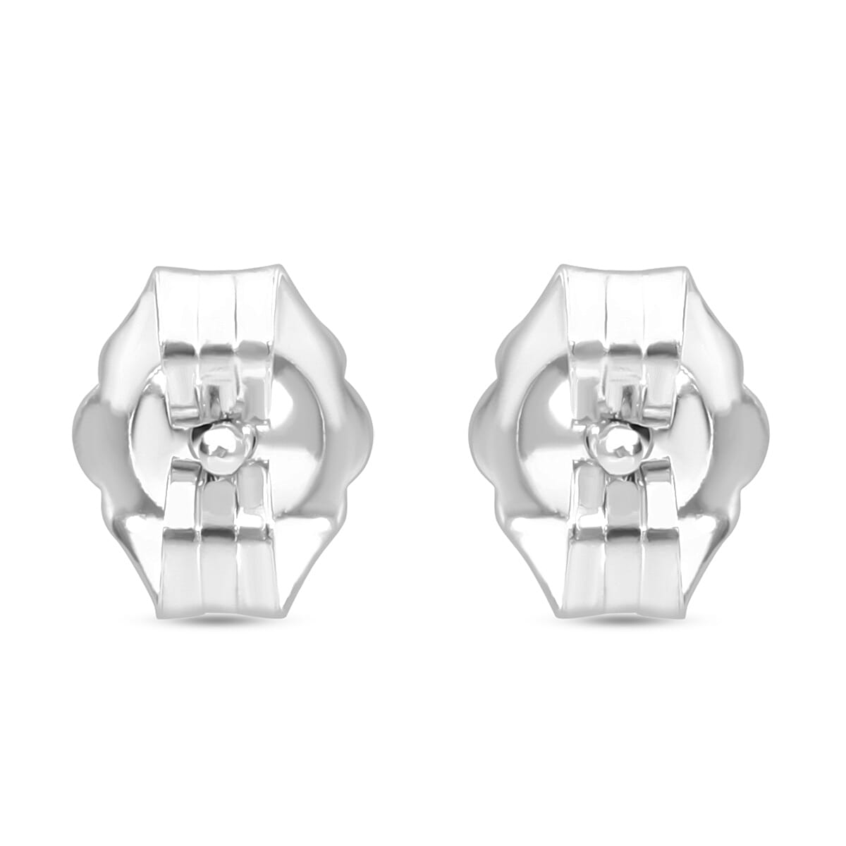 9K White Gold SGL Certified (I3-G-H) White Diamond Stud Earrings With Push Back 0.25 Ct.