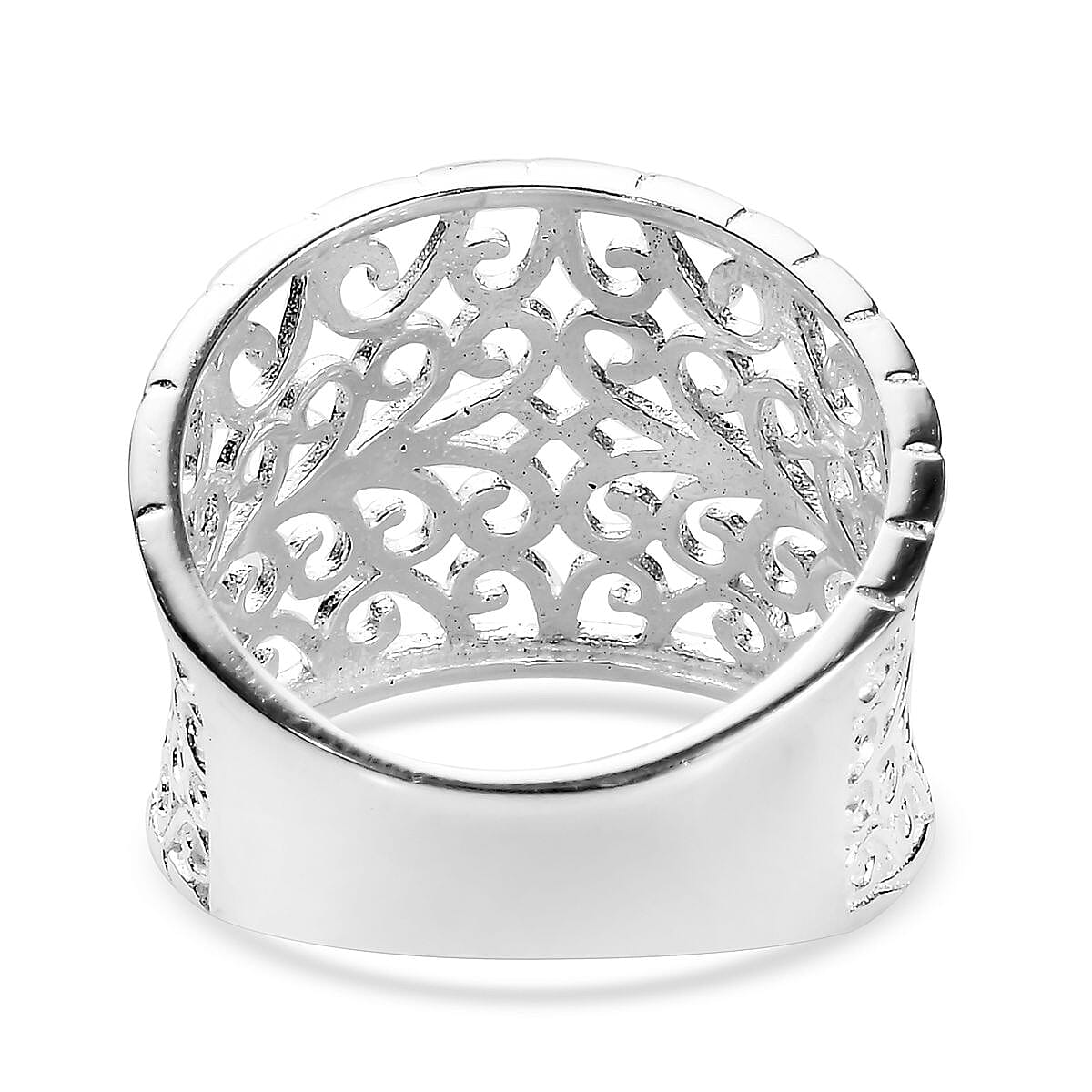 Sterling Silver Filigree Ring, Silver 3.26 Gms